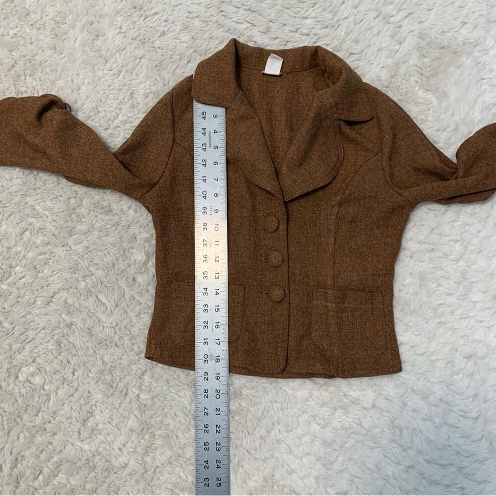 Vintage 90s–2000s Event Jacket – Made in USA – Brown Tailored Blazer – Size S - Picture 6 of 9